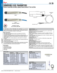 Thumbnail of document Brochure - SBLT2 / SBLTX Submersible Level Transmitter